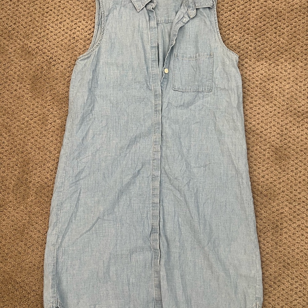 Madewell - Sleeveless Light Blue Denim Dress - XS